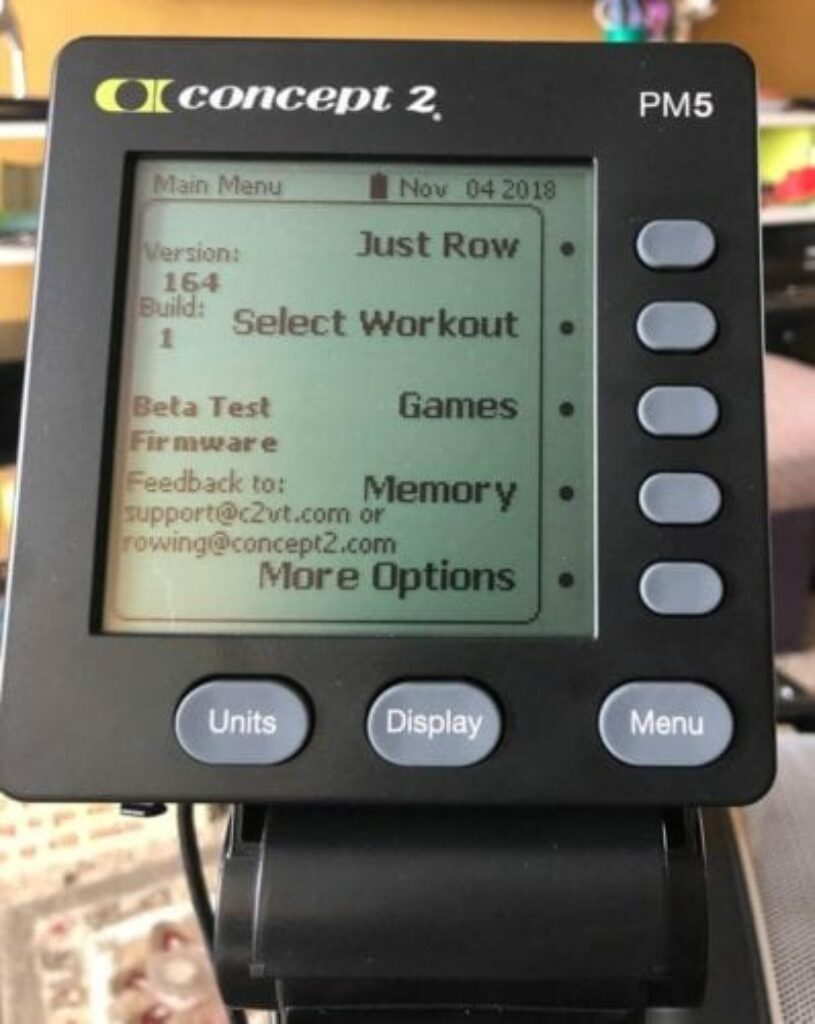 pm5 rameur concept 2