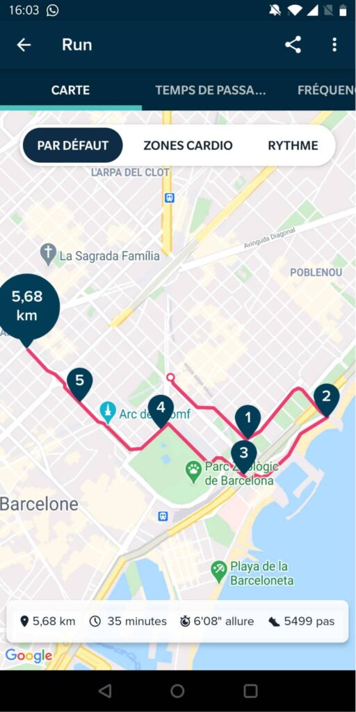 aperçu running inspire hr