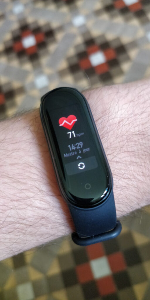 fréquence cardiaque mi band 5