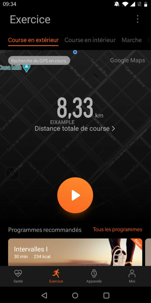 huawei health lancer exercise