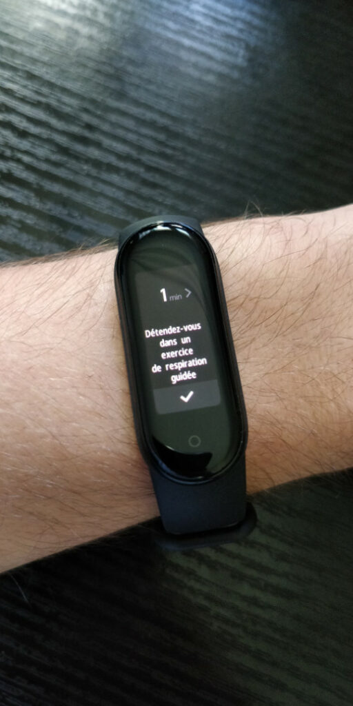 respiration mi band 5 xiaomi