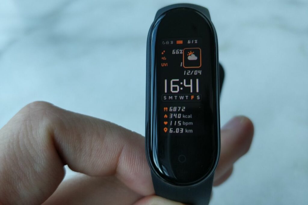 écran xiaomi mi smart band 5