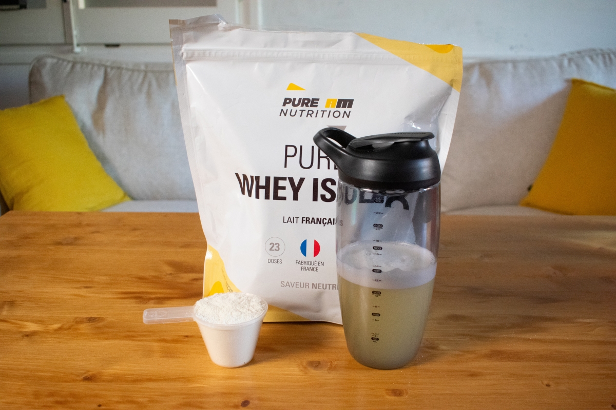 whey am nutrition neutre avec shaker