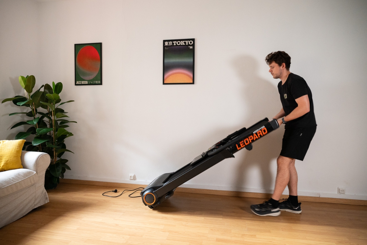 tapis de course moovyoo léopard déplacement 2