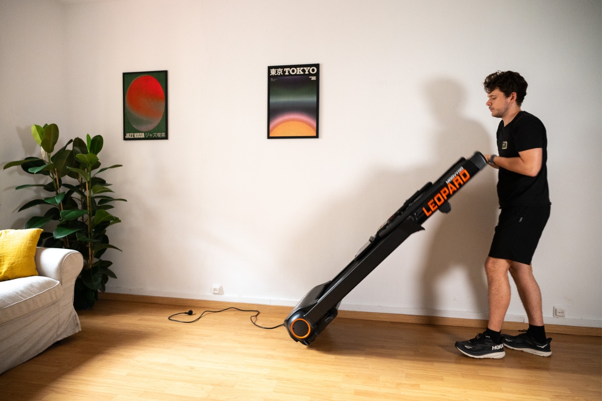 tapis de course moovyoo léopard déplacement 3