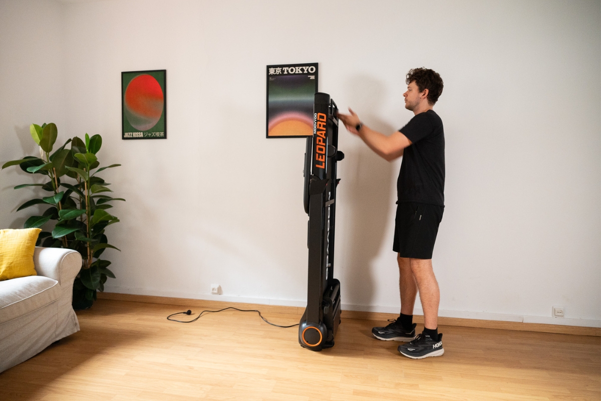 tapis de course moovyoo léopard déplacement