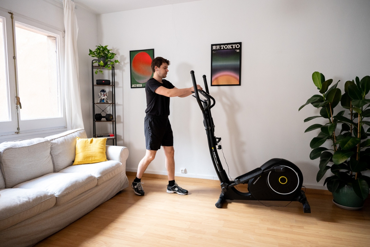 déplacement vélo elliptique fitness doctor dragon iii