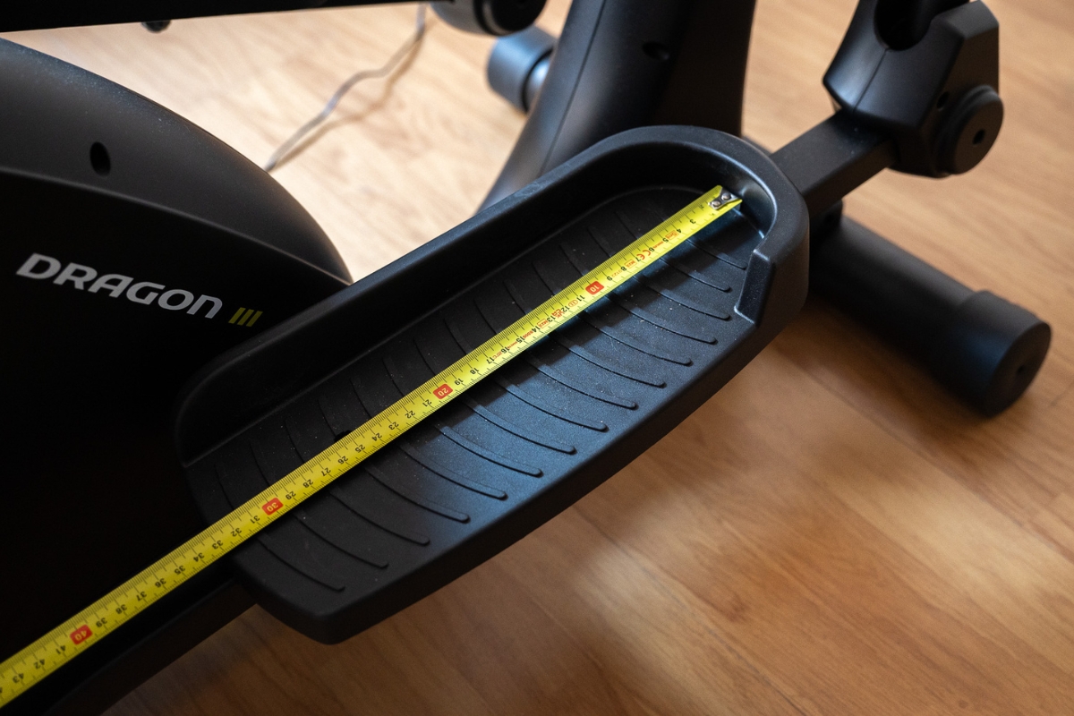 pédale dimensions longueur vélo elliptique fitness doctor dragon iii